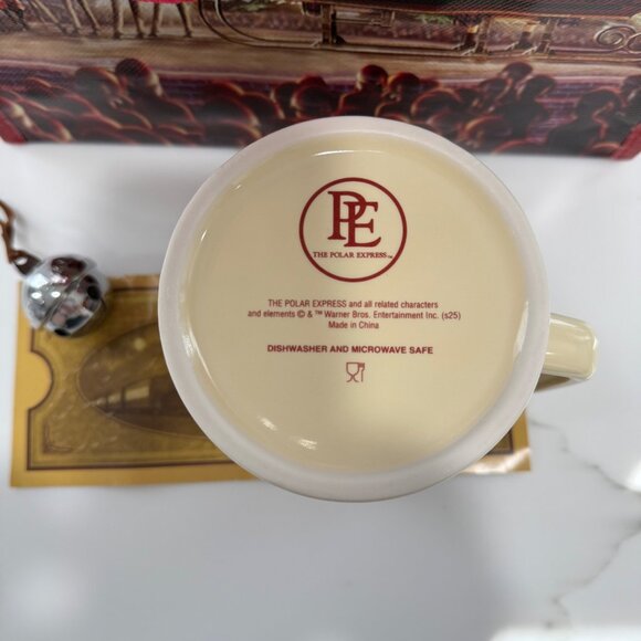 2025 Polar Express Train Ride Gift Set Raised Ceramic Mug Bag Ticket Bell NEW - Picture 11 of 13